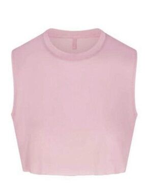 SKIMS Sleeveless Pink Crop Top